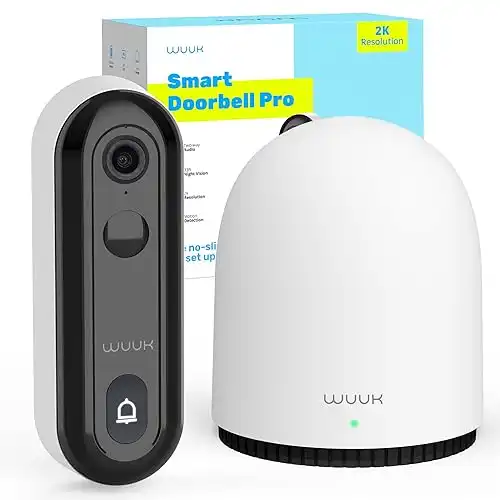 WUUK Wireless Doorbell Camera, 2K